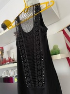 A cekiny sznurki S/M letnia czarna upały włoska