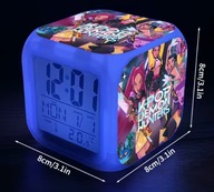 Budzik Kpop Anime Lowczyni Demonow zegar LED, prezent dla dziecka s4