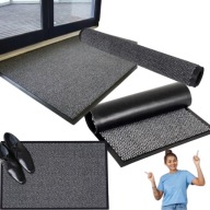 WYCIERACZKA POD DRZWI ZEWNĘTRZNA WEJŚCIOWA 60X90 CM DUŻA DO BUTÓW SZARA