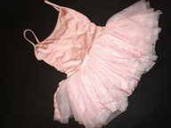 BLOCH 6-7 L. STRÓJ BODY NA BALET TIUL RÓŻYCZKI SUPER J.NOWY!