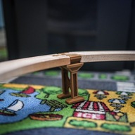 4 szt Kolumny mostu do torów drewnianych - kolejka drewniana