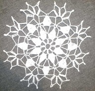 Serwetka szydełkowa śr. ok. 17 cm