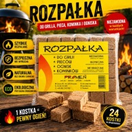 Promień Rozpałka do kominka grilla pieca 48 kostek