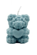 Świeca sojowa Niebieski MIŚ 6x5 Podziękowanie Dzień Nauczyciela Chrzciny