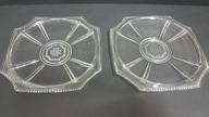 2 x stary talerz szkło art deco design