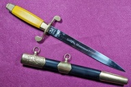 Kordzik CCCP Zik 1952 NKWD Rosyjski Rosja Sztylet z Mottem "SmiercSzpiegom!