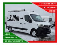 RENAULT MASTER L2H2 2,3dCI/150KM KLIMA CZUJNIKI ŁADOWARKA INDUKCYJNA HAK