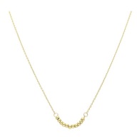 55739 Celebrytka złota stal chirurgiczna delikatna z kuleczkami