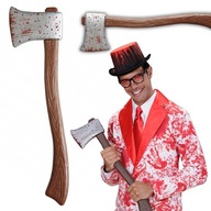 SIEKIERA HALLOWEEN NA HALLOWEN OZDOBA REALIZM Z TWORZYWA SZTUCZNEGO 60 CM