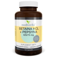 Suplement diety Medverita Betaina HCL + Pepsyna kapsułki 120 szt.