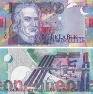 Kolekcjonerska Reprodukcja Banknotu De La Rue Isaac Newton UNC blikshop