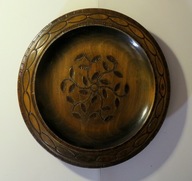 Drewniany talerz ozdobny (do powieszenia)