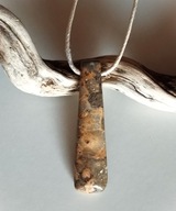 Naturalny JASPIS OBRAZOWY - wisior, naszyjnik