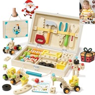 Montessori Walizka Narzędziowa 3–5 Lat - ZABAWKI – Rozwija SAMODZIELNOŚĆ