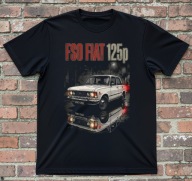 Koszulka duży Fiat 125p w klimacie Rozmiary w opisie t-shirt