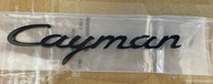 Porsche 981C 982 Cayman emblemat napis Czarny chron