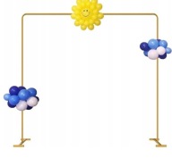 DD49 Stelaż Łuk Dekoracyjny 2,4x3m Złoty Ślub Tło