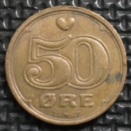 *DANIA [0222]*50 ore 1995 Królowa Małgorzata II, Korona DANMARK *50 ORE