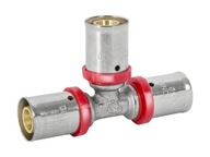 PEX TRÓJNIK RÓWNOPRZELOTOWY 25x25x25 ZACISKANY ALUPEX ZAPRASOWYWANY