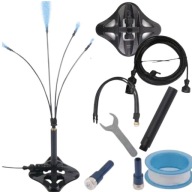 KURTYNA WODNA MGIEŁKA ZRASZACZ STOJĄCY SYSTEM CHŁODZENIA DO OGRODU PATIO