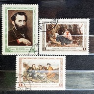 ZSRR Mi. Nr. 1826-1828 1956r. Malarz rosyjski Wasilij Pierow
