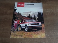 GMC S-15 Jimmy 1988 USA prospekt folder katalog broszura.