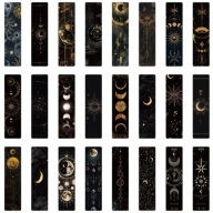 Zakładka do Książki Księżyc Aesthetic Ciemne Papier Dodatek Szkoła 23szt.