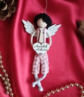 Aniołek handmade makrama