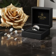 Metalowy pierścionek męski – regulowany, klasyczny, gładki, na codzień