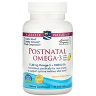Nordic Naturals Postnatal Omega-3 1120 mg Kwasy Tłuszczowe EPA DHA 60 kaps