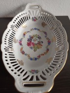 PORCELANOWY AŻUROWY KOSZYK PATERA