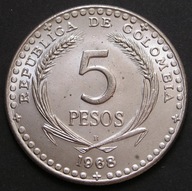 Kolumbia 5 pesos 1968