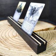 Drewniane inserty na karty do gier planszowych. Rękodzieło.