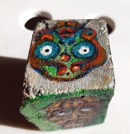 PRZYCISK DO PAPIERU KOSTKA BRUKOWA HANDMADE PAINT prezent gift gadżet