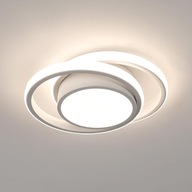 Lampa sufitowa LED 32W 3000K okrągła podwójny ring 2350 lm Ø28 cm