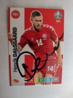 Karta panini autograf Dania Henrik Dalsgaard Euro 2020