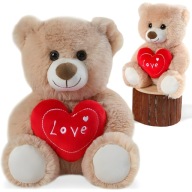 PLUSZOWY MIŚ PREZENT DLA MAMY BABCI DUŻY MASKOTKA NA WALENTYNKI DZIEŃ MAMY