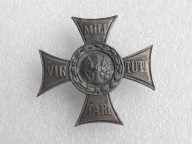 Odznaka krzyż Virtuti Militari, na śrubę z sygnowaną nakrętką