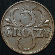 5 groszy 1935 - piękny egzemplarz