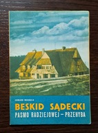 BESKID SADECKI PASMO RADZIEJOWEJ - PRZEHYBA - mapa turystyczna 1972 r.