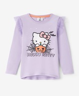 HELLO KITTY fioletowa bluzka HALLOWEEN dynia FALBANKI tiulowe NOWA 122