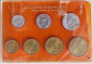 TUNEZJA 1960 rok - 1,2,5,10,20,50 i 100 MILLIM 7 MONET MENNICZE w BLISTERZE