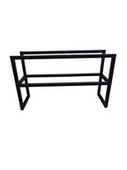 STOJAK NA BUTY OBUWIE METALOWY REGAŁ PÓŁKA SOLIDNY LOFT CZARNY