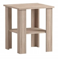 Nowoczesny Kwadratowy Stolik Kawowy Ława do salonu Dąb Sonoma 45x45x53cm