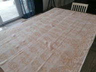 LNIANA DWUSTRONNA ZASŁONA KUPON MATERIAŁU USŁANA MAKAMI 138x 206 nr.6