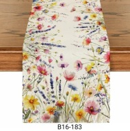Bieżnik 183x33cm KWIATY KWIATKI ŁĄKA LATO WIOSNA B16-183