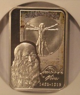 LEONARDO DA VINCI 10 DINERS - DINARÓW 2008 ANDORA NGC PF 70 MALARZE ŚWIATA