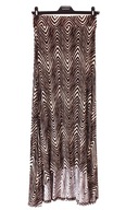 NOW**Elastyczna Spódnica Maxi Ecri**Wzór Zebra**M/L/XL