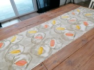 BAWEŁNIANA ZASŁONA KUPON MATERIAŁU PANEL MALOWANA TKANINA new look pikasiak