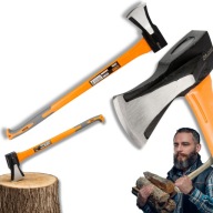 SIEKIERA ROZŁUPUJĄCA DUŻA DO DREWNA SOLIDNA OGRODOWA 2KG STAL MOCNA TOPOREK